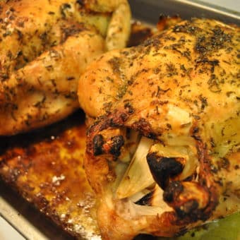 roasted whole herb chicken