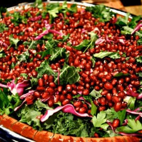 kale and pomegranate salad