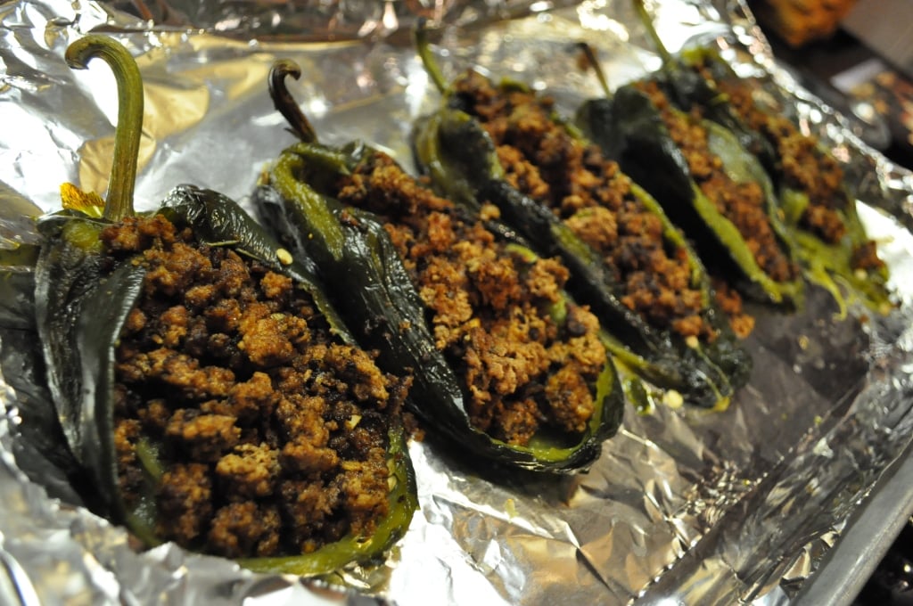 stuffed chiles with ground beef