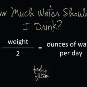 how much water to drink diagram