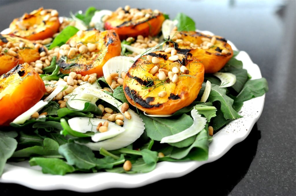 Grilled Peach & Fennel Salad - Fed & Fit