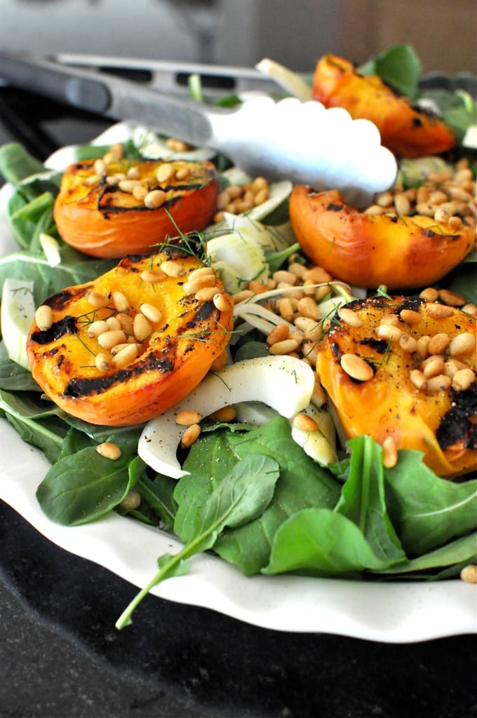 Grilled Peach & Fennel Salad