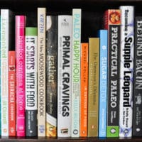 paleo book bundle giveaway books on a shelf