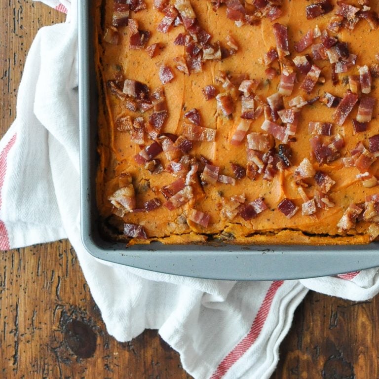FourLayer Beef & Bacon Casserole {GIVEAWAY} Fed & Fit