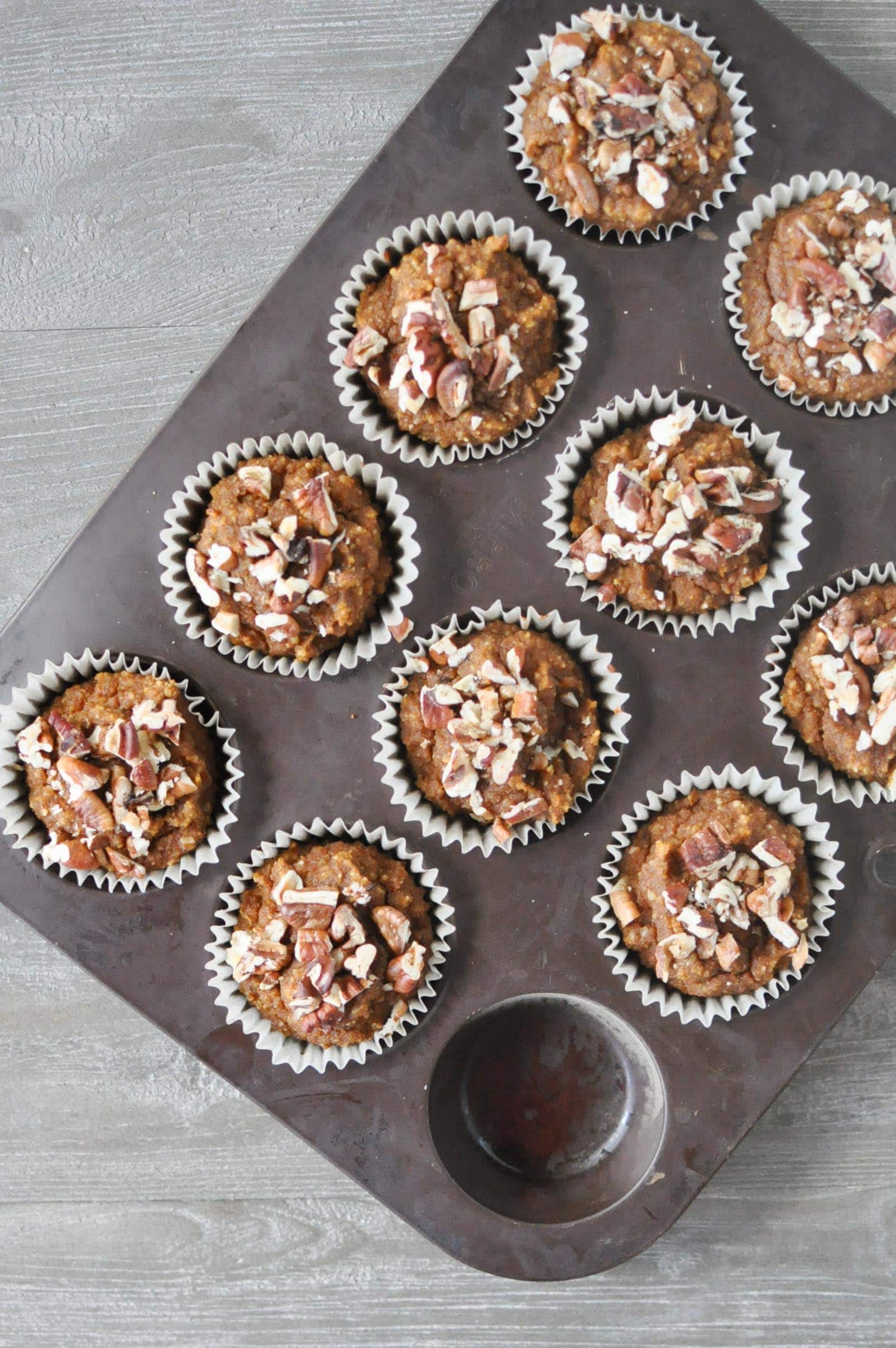 Pumpkin Pie Banana Nut Muffins