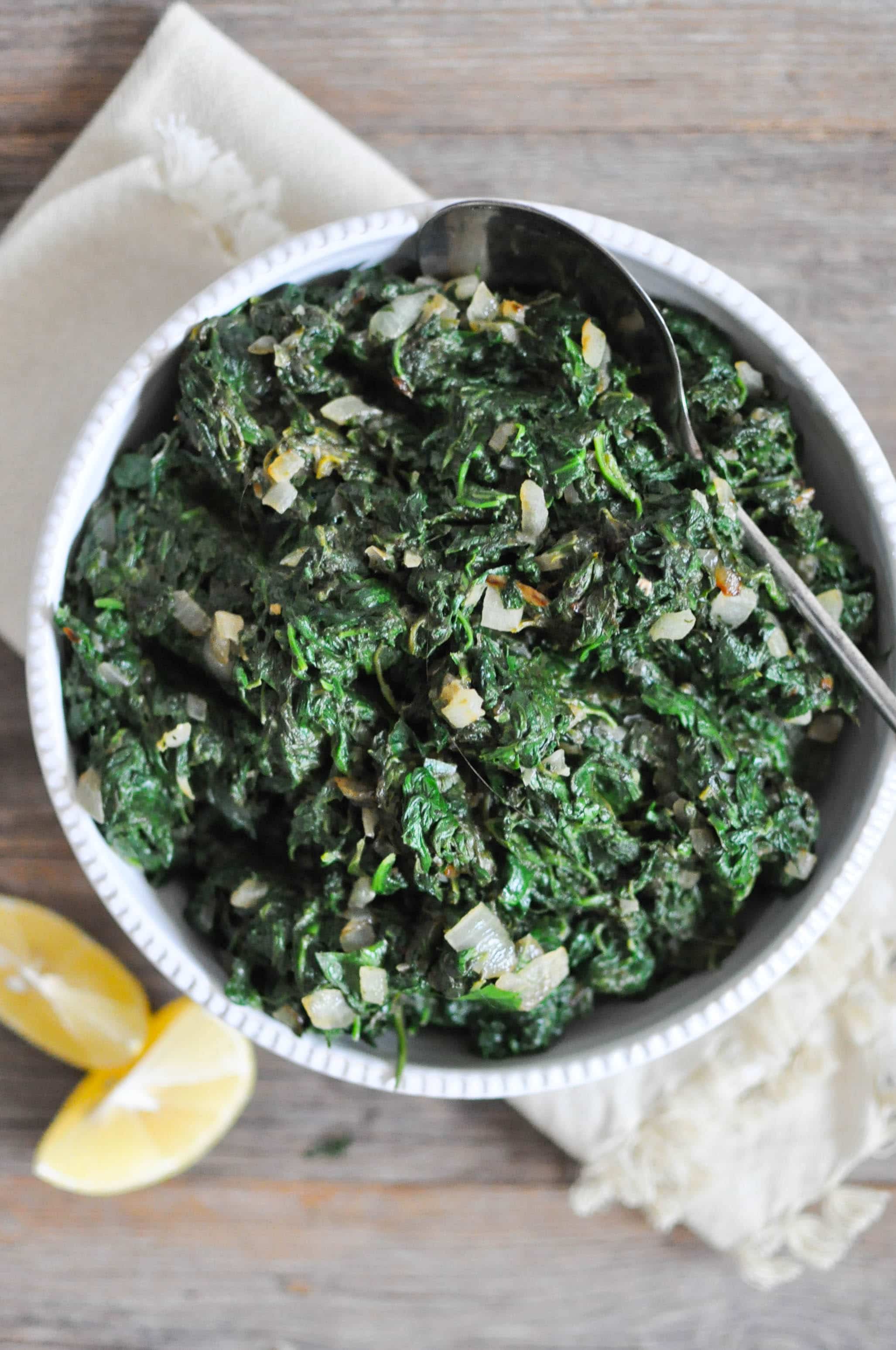 Paleo Creamed Spinach