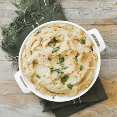 browned butter mashed parsnips