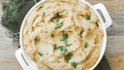 browned butter mashed parsnips