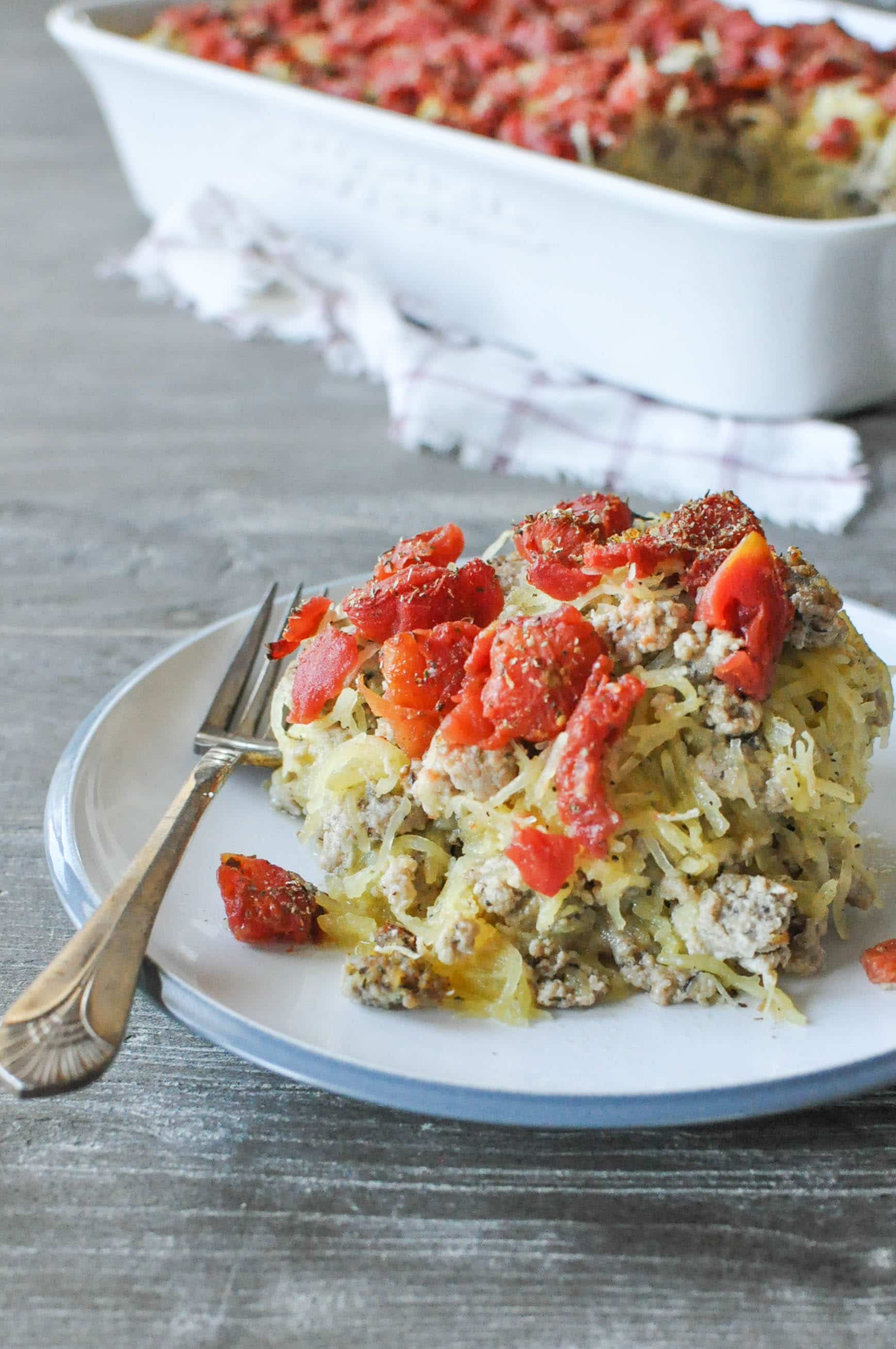 Turkey Spaghetti Casserole - Fed & Fit