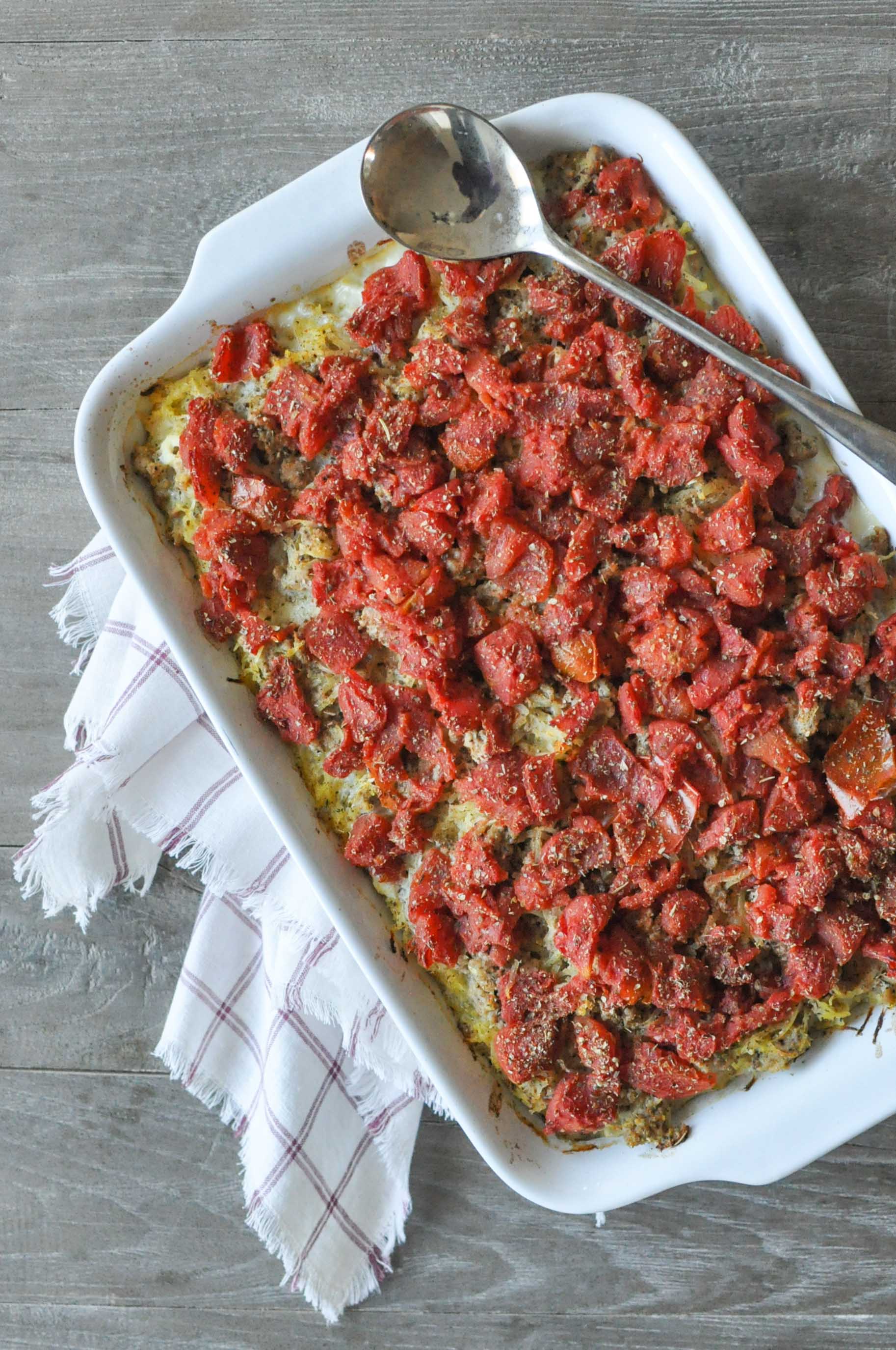 Turkey Spaghetti Casserole