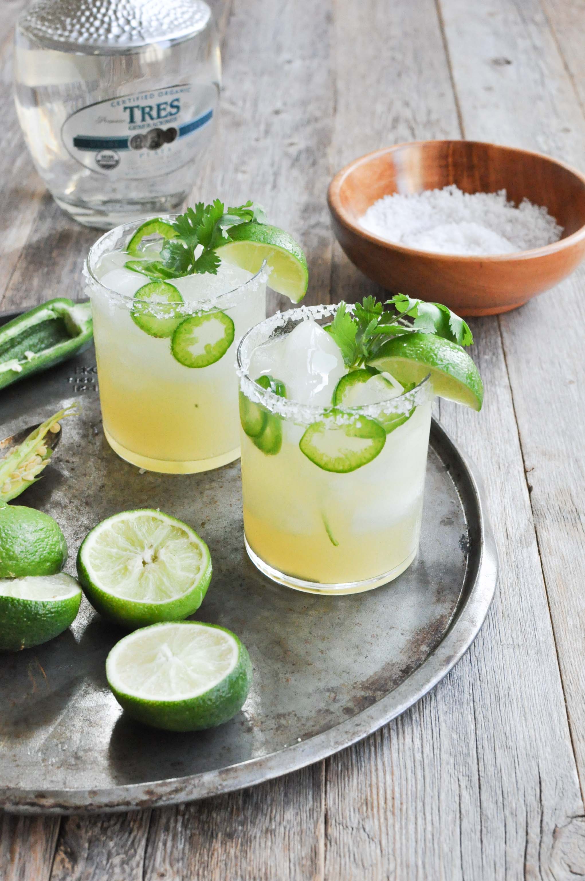 Fresh Spicy Jalapeno Margarita Recipe | Fed & Fit