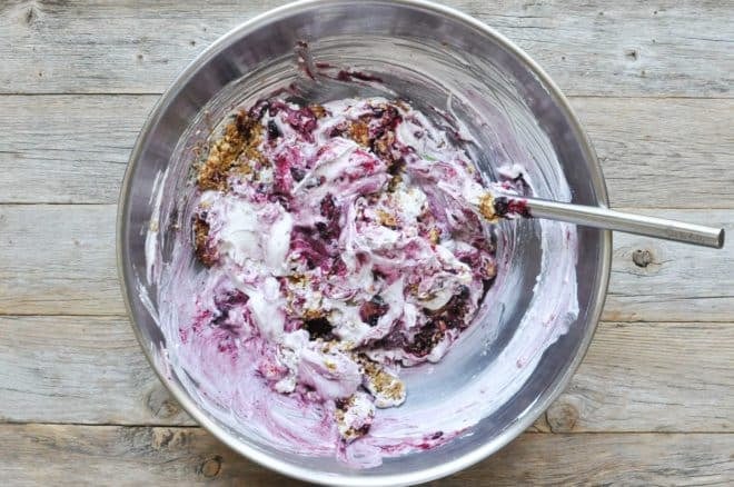 Paleo Blueberry Crumble Ice Cream