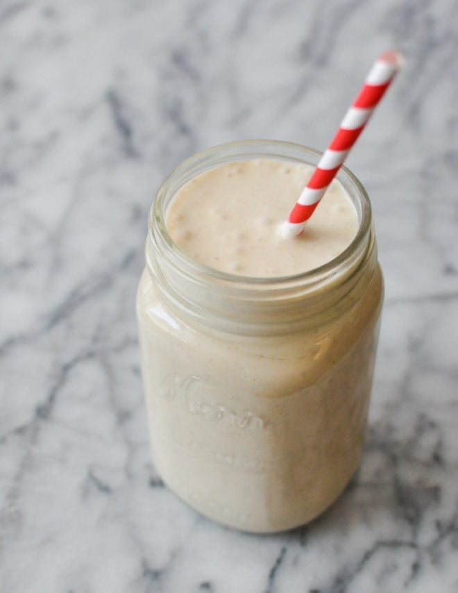 paleo cake batter milkshake