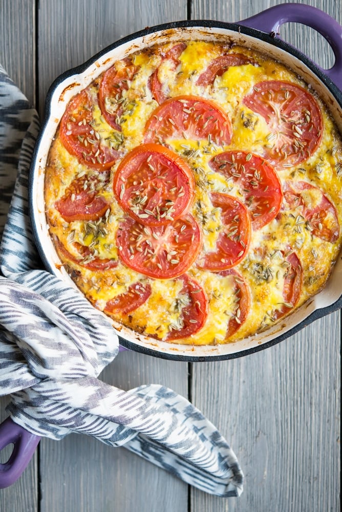 Sausage & Tomato Frittata - Fed & Fit