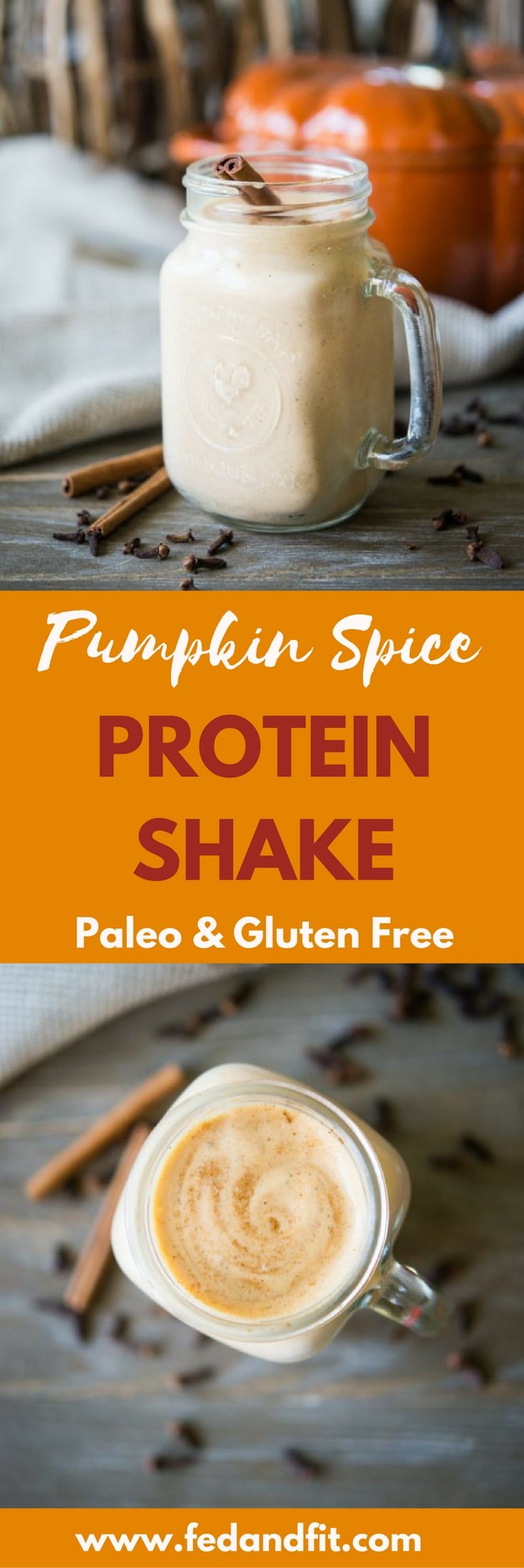 This Paleo-friendly pumpkin spice protein shake is made with healing spices, nourishing sweet potato, and protein powder for a simple and seasonal post-workout meal!