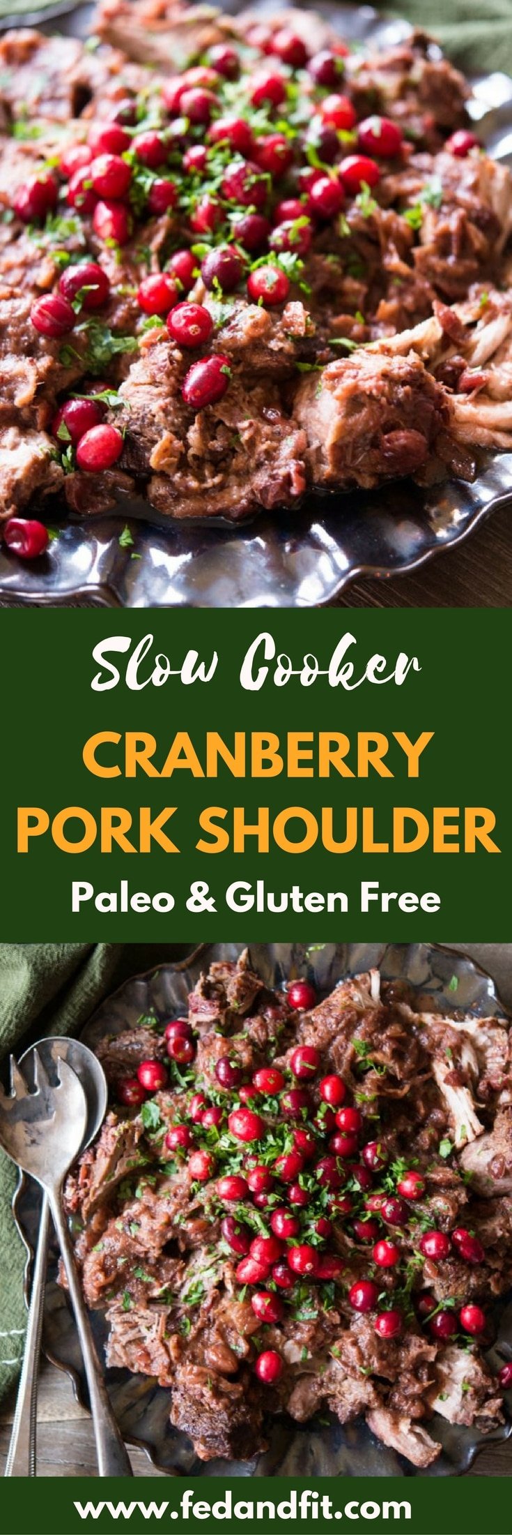 Not sure what to do with all that leftover cranberry sauce and feeling tired of cooking? Cranberry pork shoulder is the perfect meal that you can throw into the slow cooker that results in a flavorful shredded pork roast.