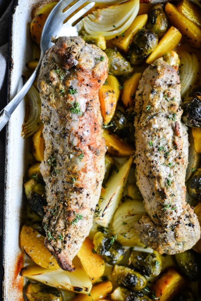 Mustard Pork Tenderloin Bake