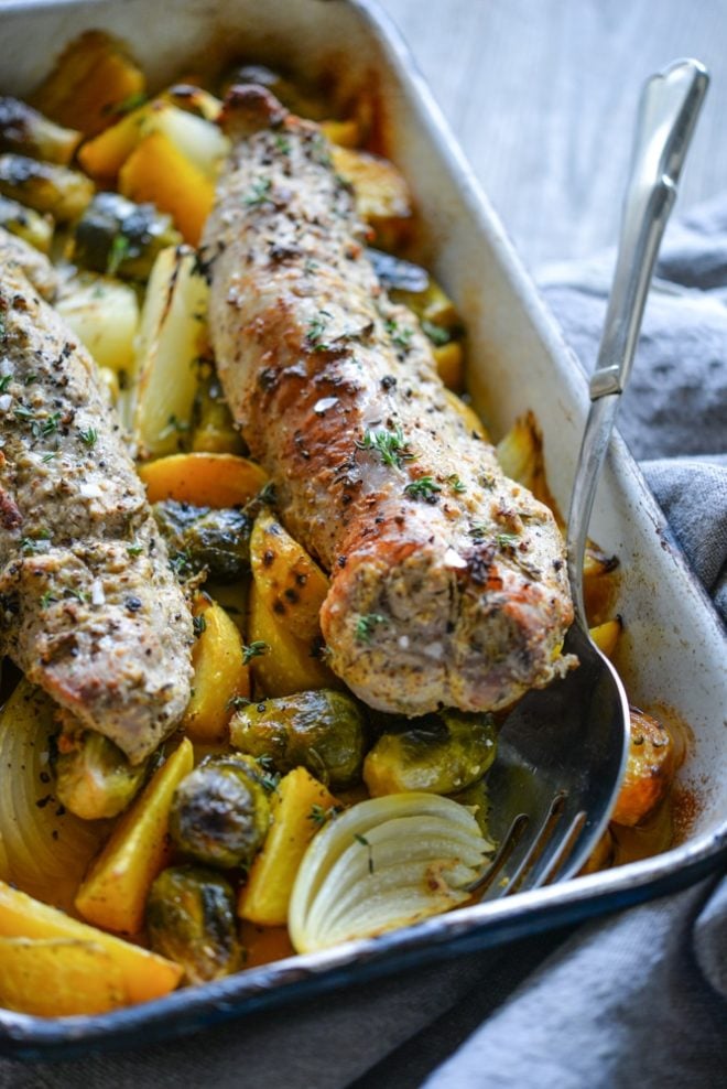 Mustard Pork Tenderloin Bake