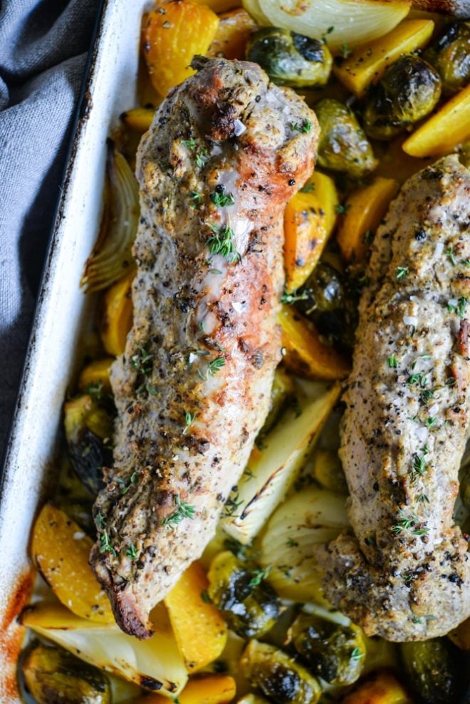 Mustard Pork Tenderloin Bake