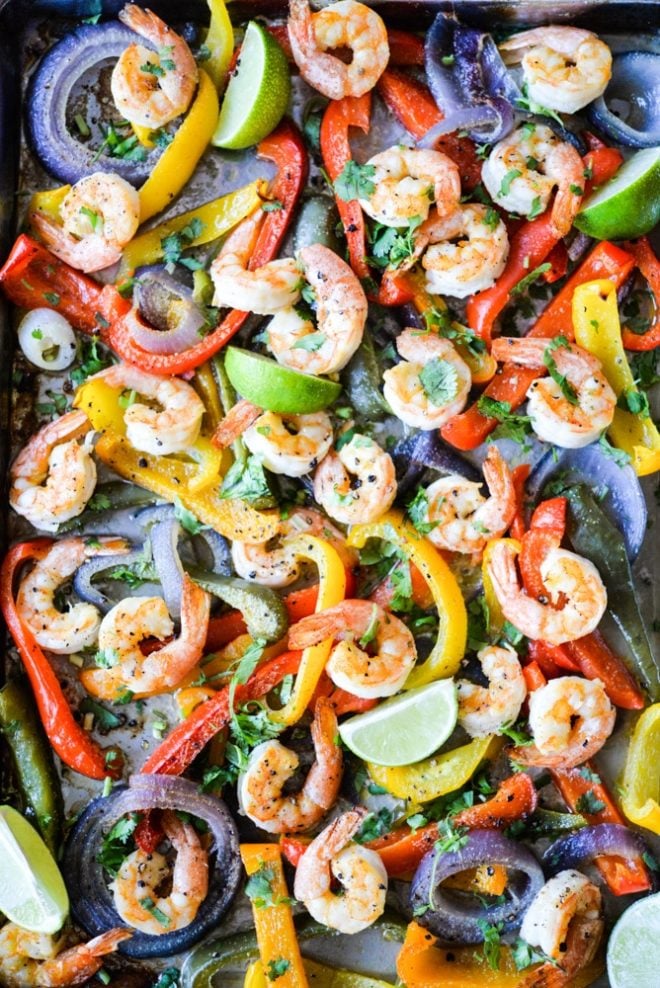 Shrimp Fajita Sheet Pan Dinner - Fed & Fit