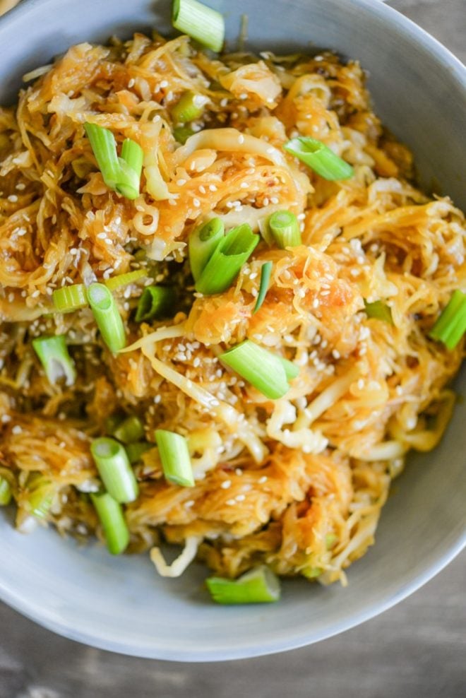 Spaghetti Squash Chow Mein