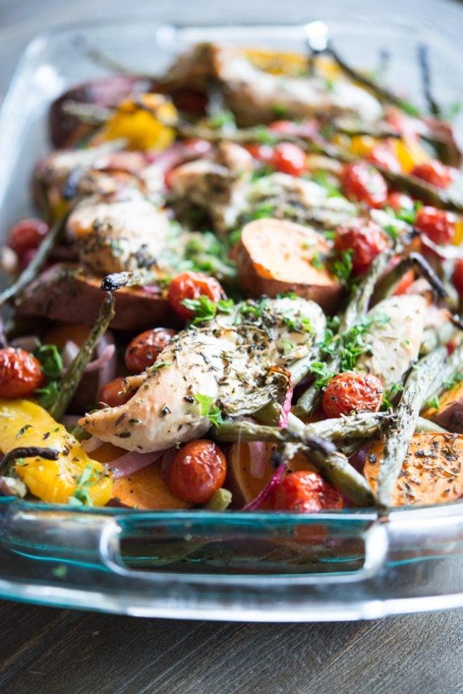 Squeaky Clean Chicken & Veggie Bake