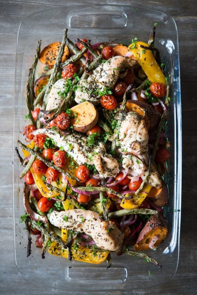 Squeaky Clean Chicken & Veggie Bake