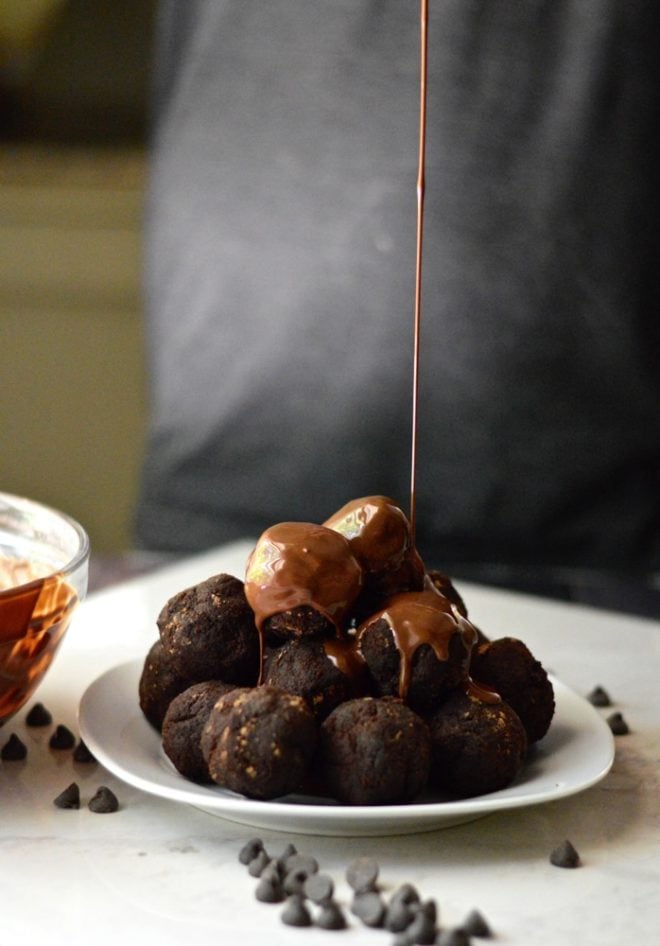 Paleo Triple Chocolate Cake Balls Fed and Fit