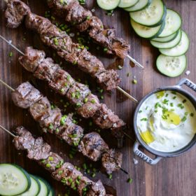 Greek Beef Kabobs Fed and Fit-2