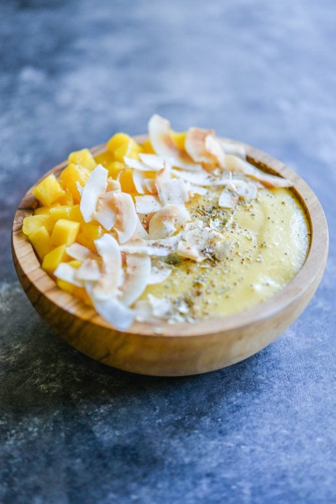 Paleo Mango Lassi Smoothie Bowl - Fed & Fit