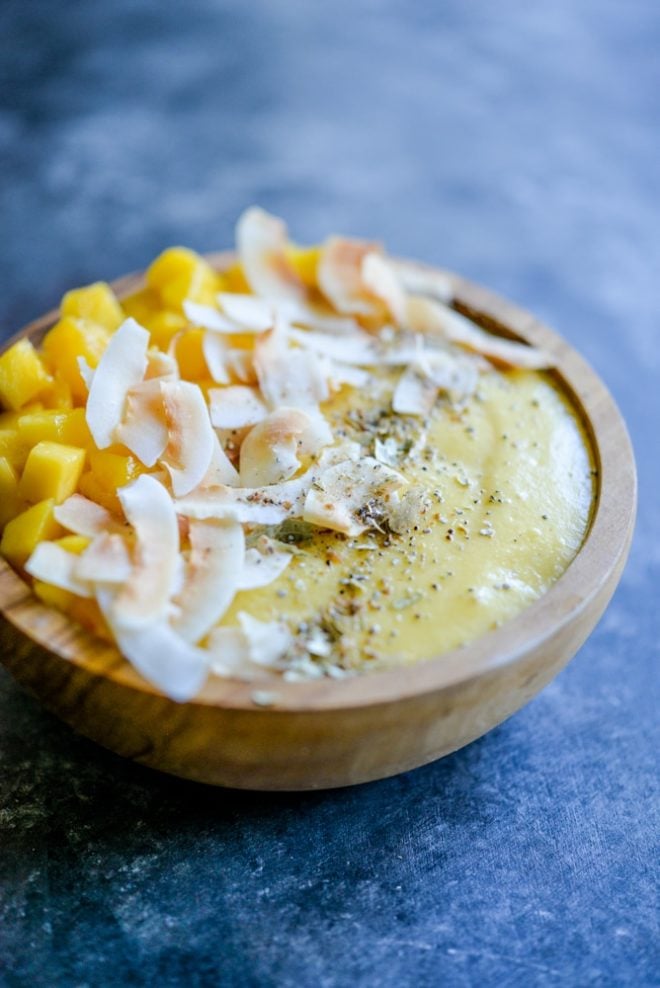 Paleo Mango Lassi Smoothie Bowls | Fed & Fit