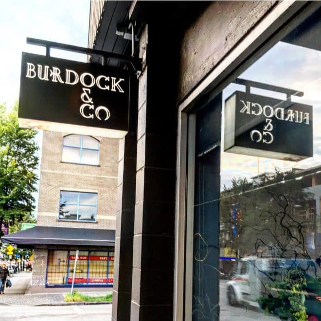 Burdock and Co. Restaurant in Vancouver