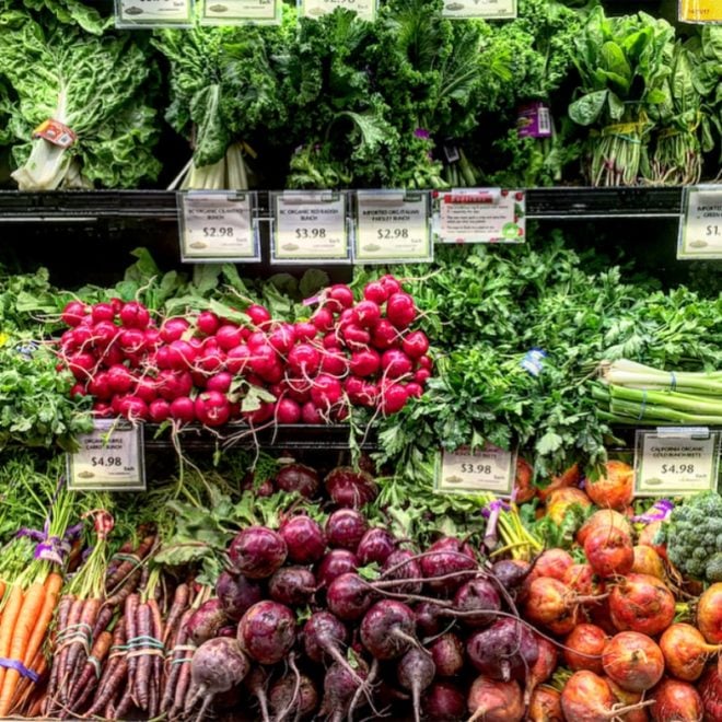 produce section at the grocery store