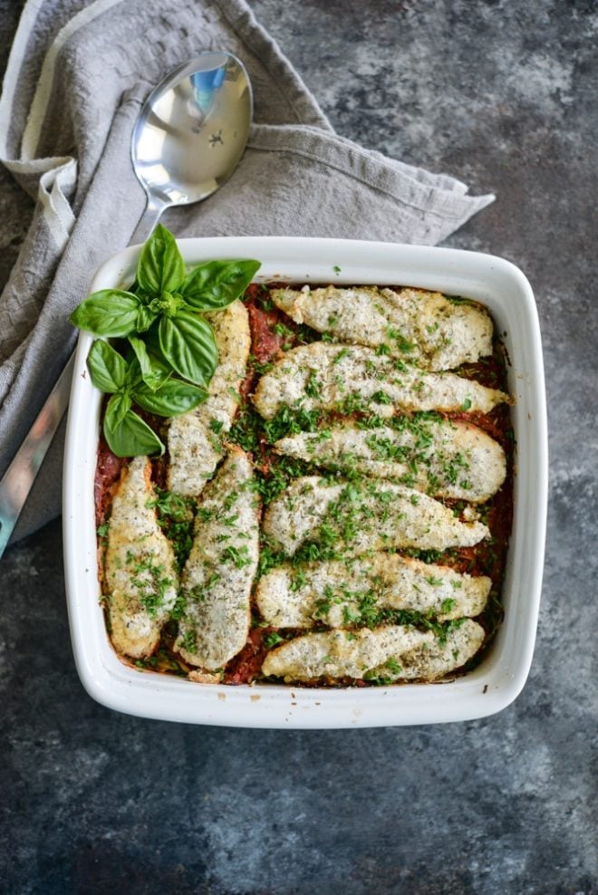 paleo chicken parmesan casserole