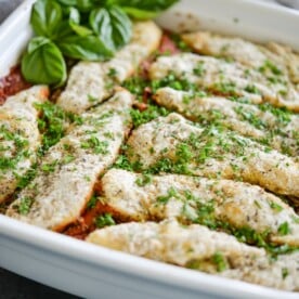 paleo chicken parmesan casserole