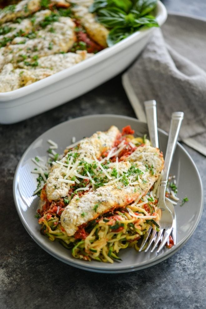 paleo chicken parmesan casserole