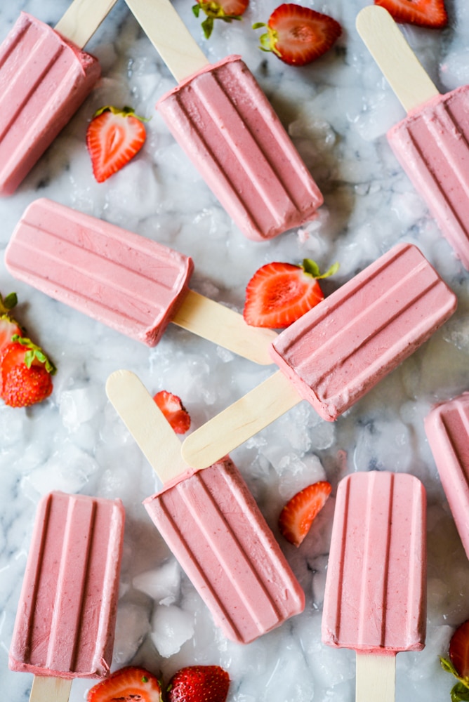Strawberry Jam & Cream Pops - Fed & Fit