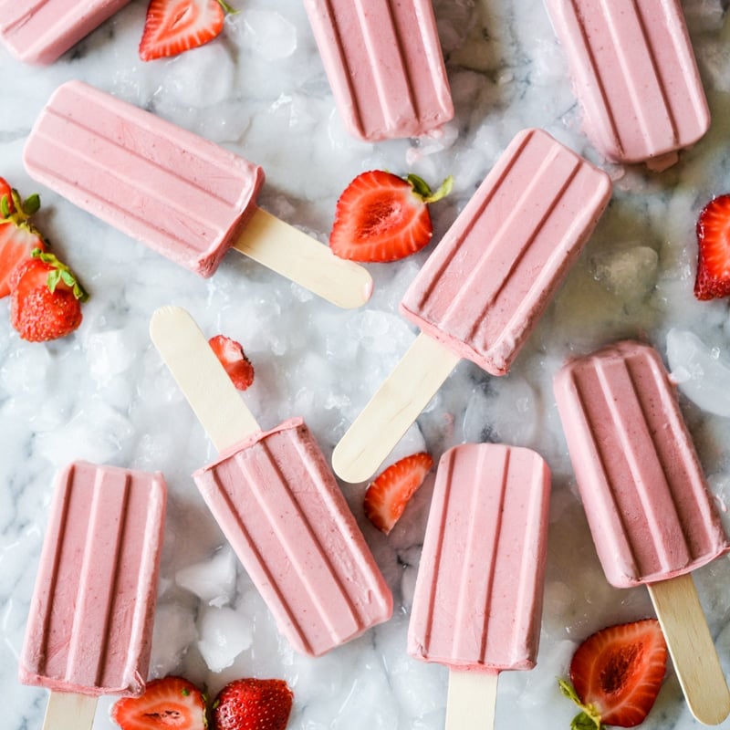 Strawberry Jam & Cream Pops
