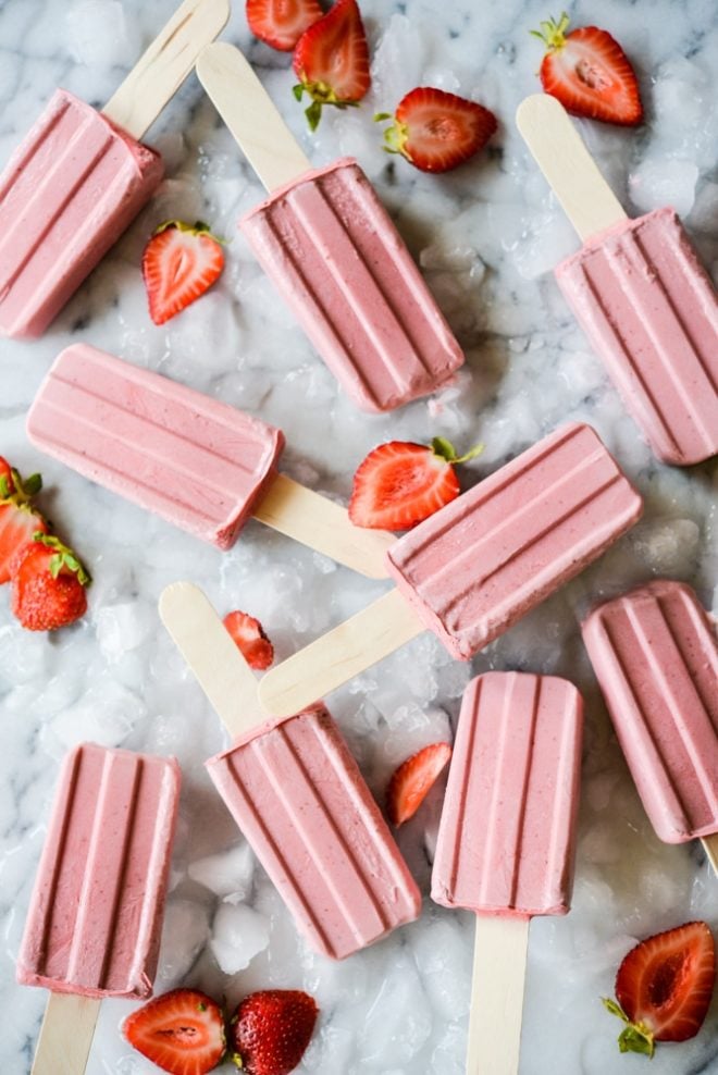 Strawberry Jam & Cream Pops