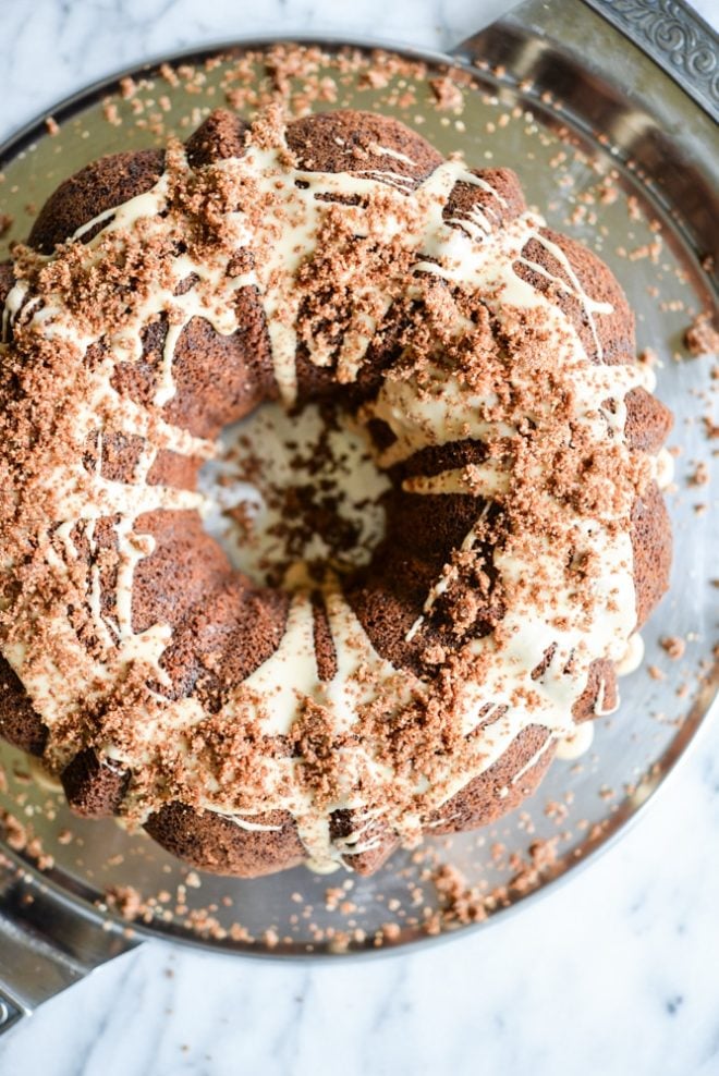 Pumpkin Spice Coffee Bundt Cake with Cold Brew Frosting