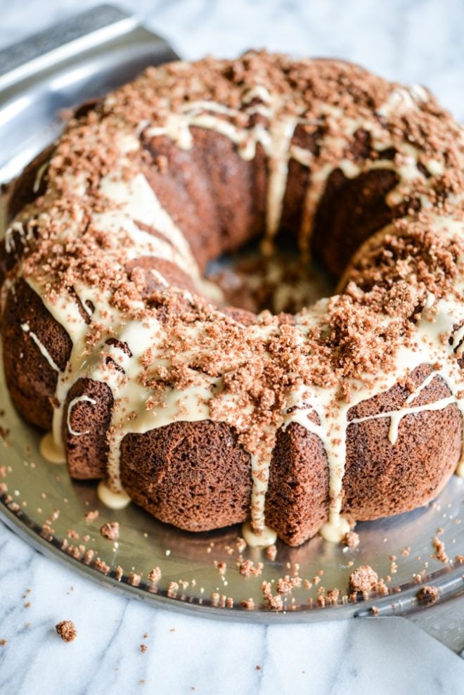 Pumpkin Spice Coffee Bundt Cake with Cold Brew Frosting