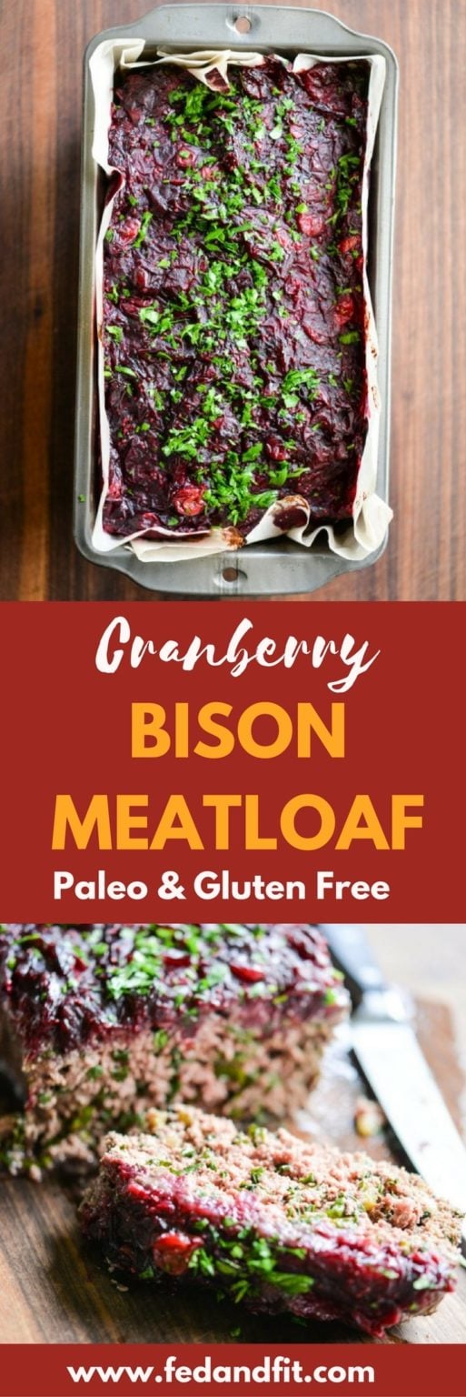 Cranberry Bison Meatloaf