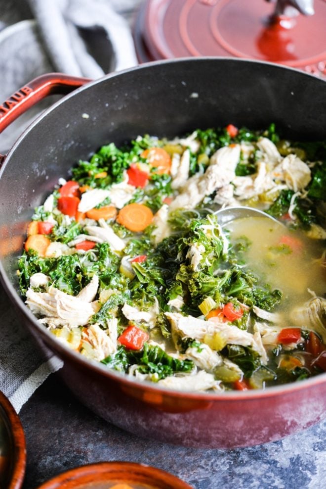 Squeaky Clean Chicken & Veggie Soup