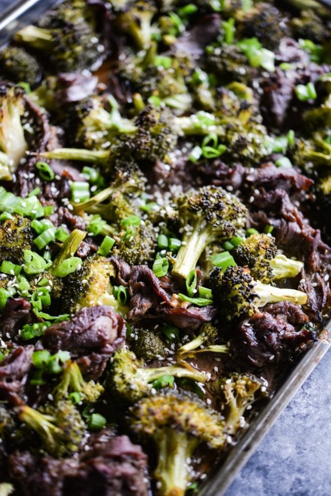 Teriyaki Beef Sheet Pan Dinner