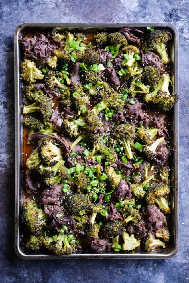 Teriyaki Beef Sheet Pan Dinner