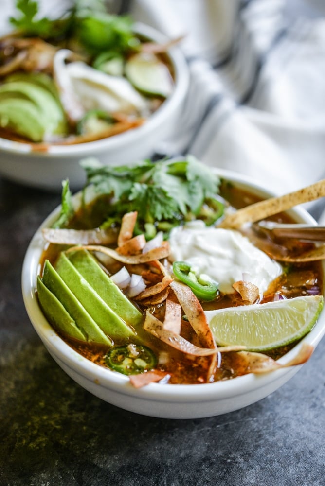 Slow Cooker Tortilla Soup