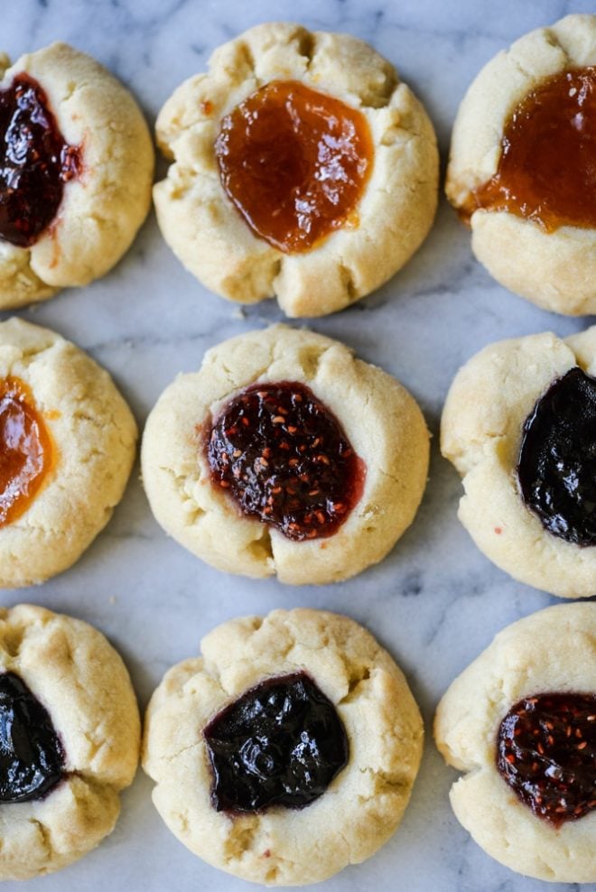 gluten free thumbprint cookies