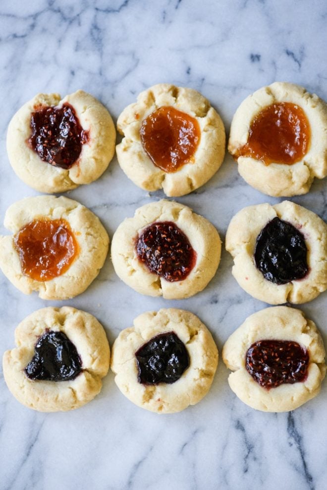 gluten free thumbprint cookies