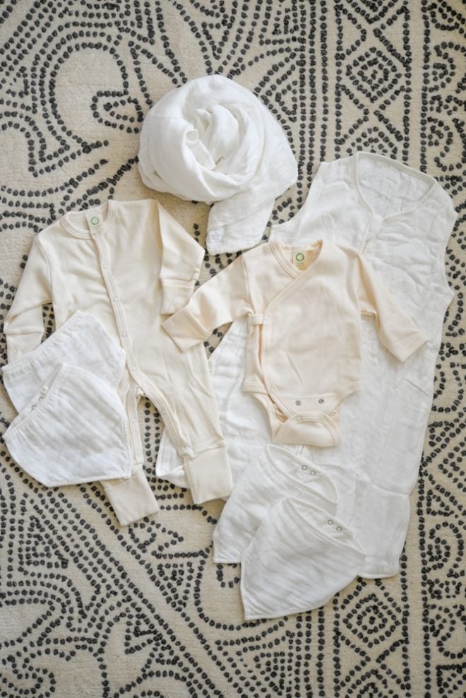 how I'm choosing safer baby products clothing on the floor