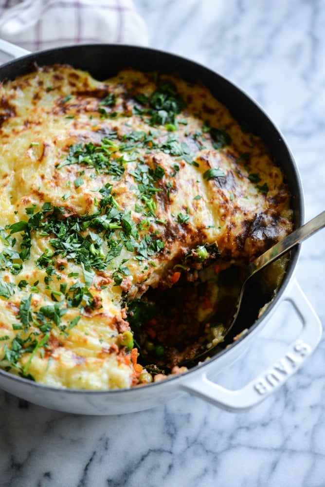 Meal Prep Shepherd's Pie with Kale, Peas, and Carrots